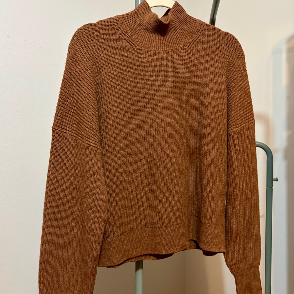 J. Crew Warm Brown Turtleneck Sweater